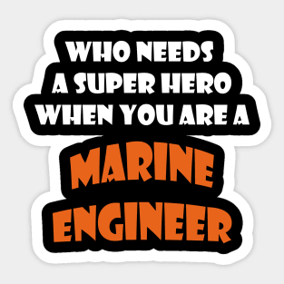 Marine Engineer T-shirts and more Sticker